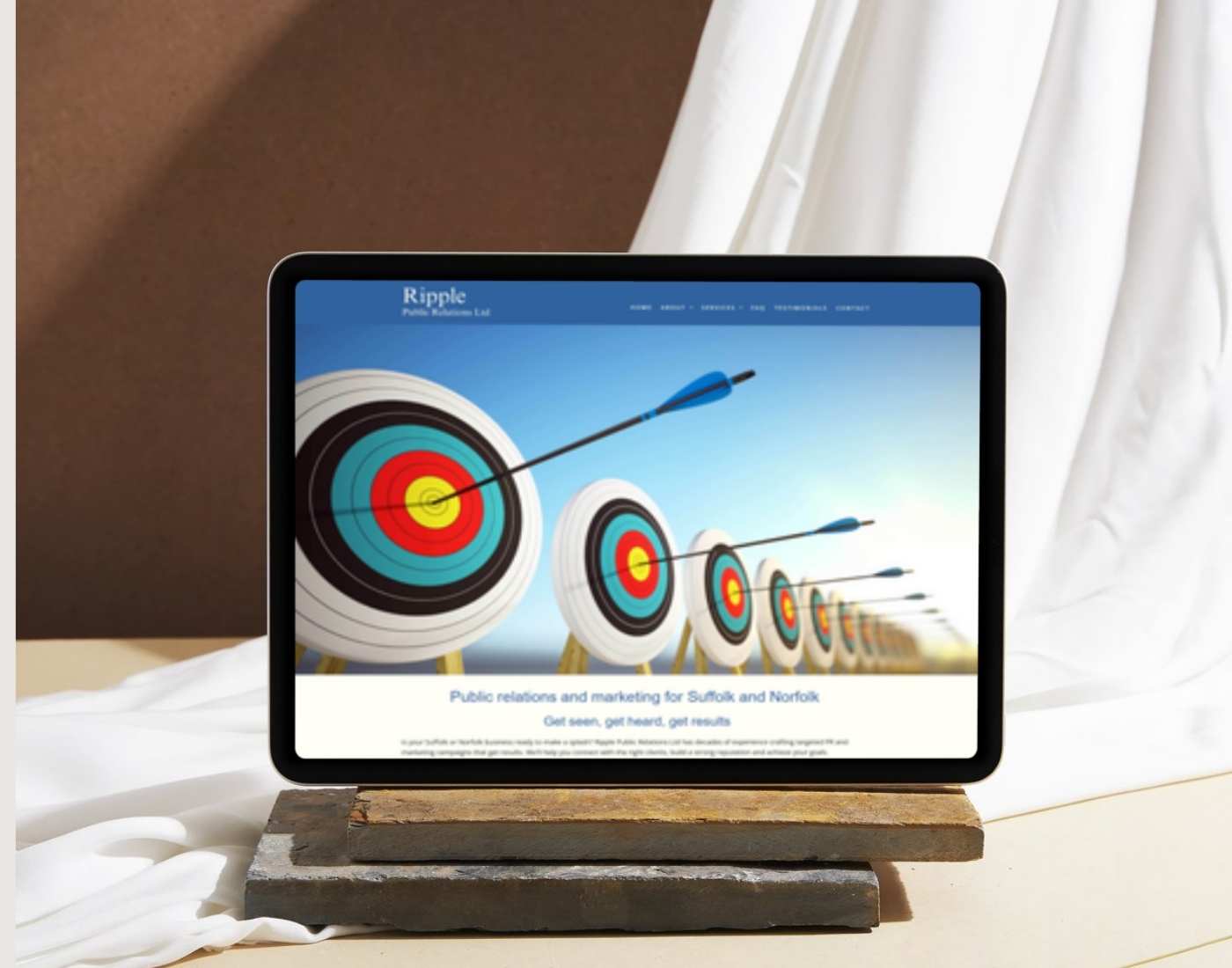 Responsive PR website design