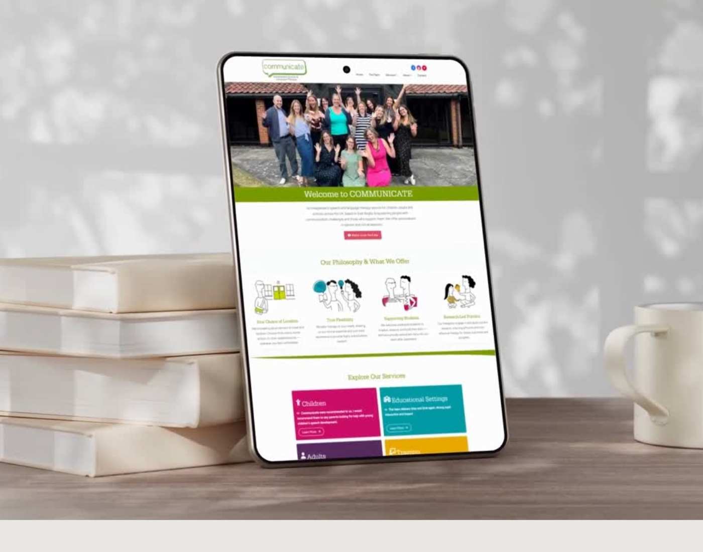 Speech therapy website showcase
