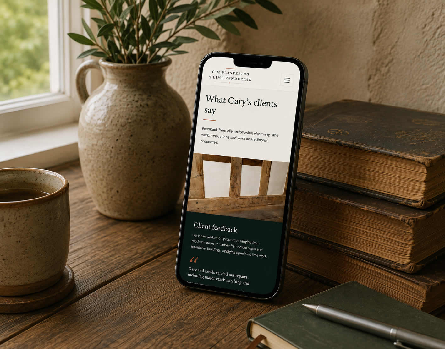 Mobile friendly website design for an independent Suffolk business